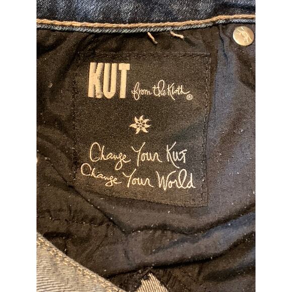 Kut from the Kloth Jean Women Sz 12 34x29 CATHERINE Boyfriend High Rise Straight - Picture 13 of 13